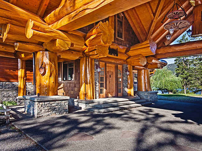 Проект дома из бревна Вуд Хаус 421,4 м²