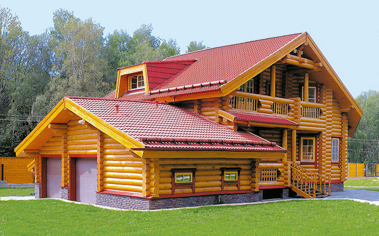 Проект дома из бревна Мемфис 184 м²