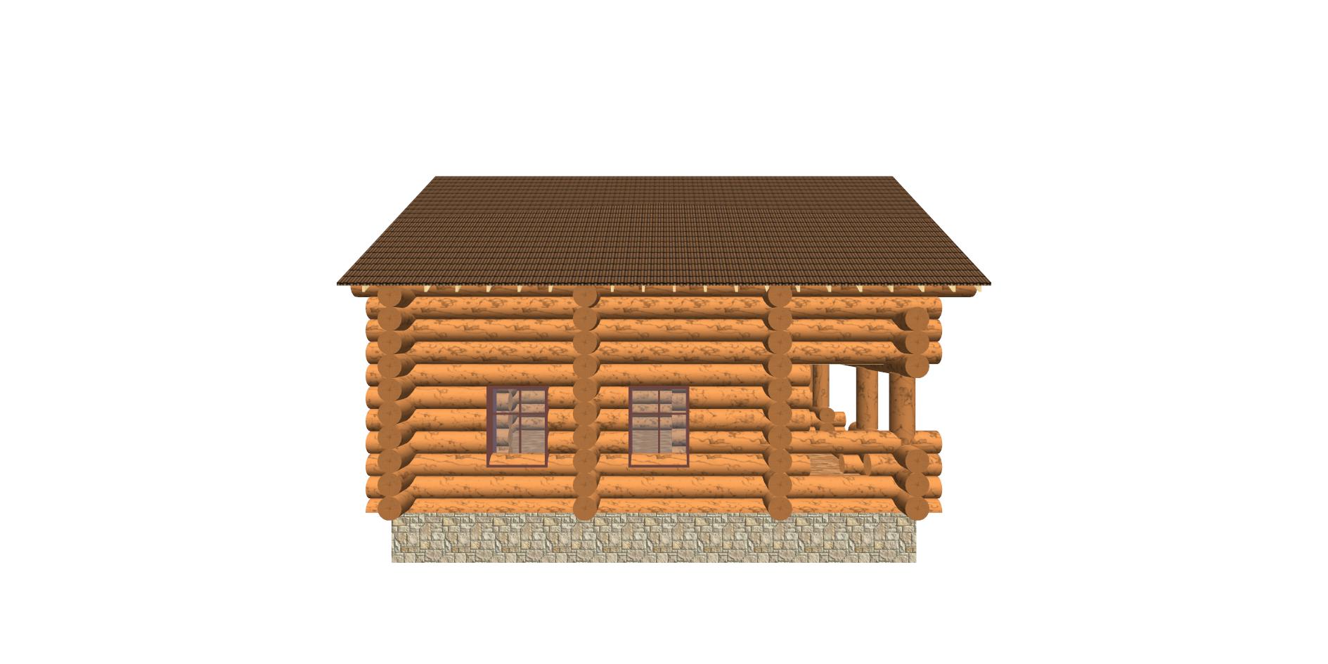 ПРОЕКТ ДОМА ИЗ БРЕВНА ЭРИКА 160 М²