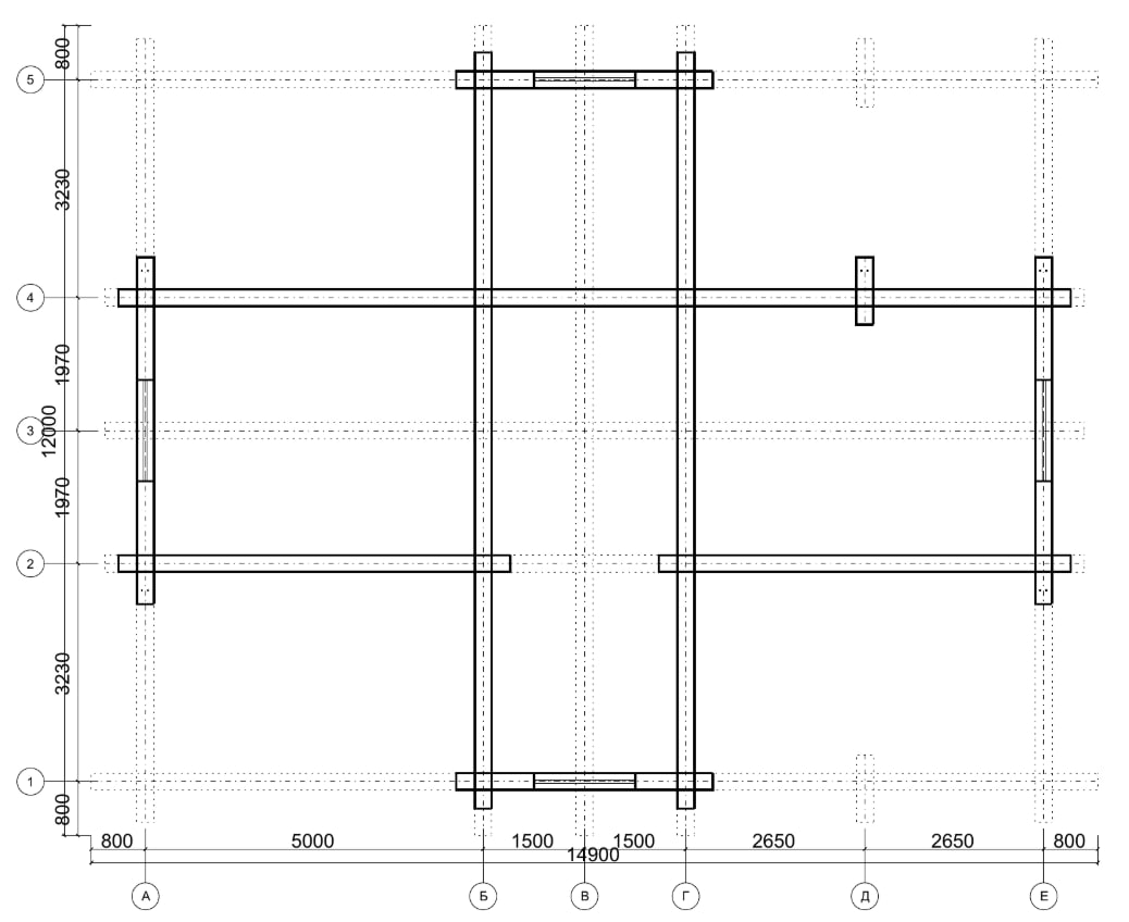 Проект дома из лафета Камелия 210 м²